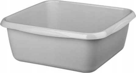 Galicja Miska plastikowa 4,5l kwadratowa szara uniwersalna