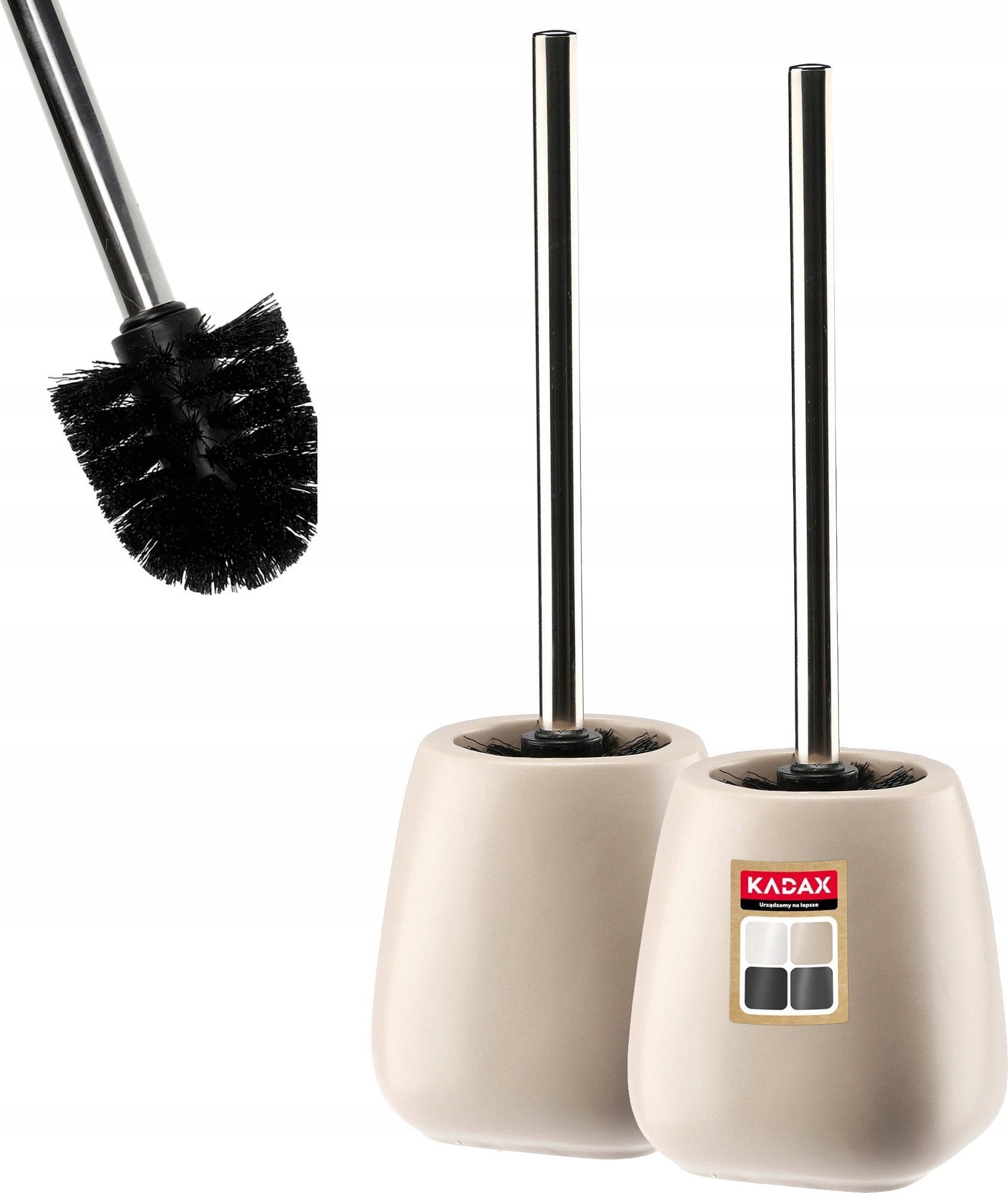 Kadax Szczotka do WC stojąca beżowy
