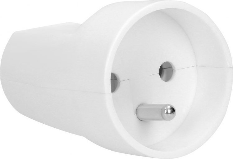 Orno Gniazdo przenośne pojedyncze rozbieralne, 16A, 250V, 2P+Z, białe