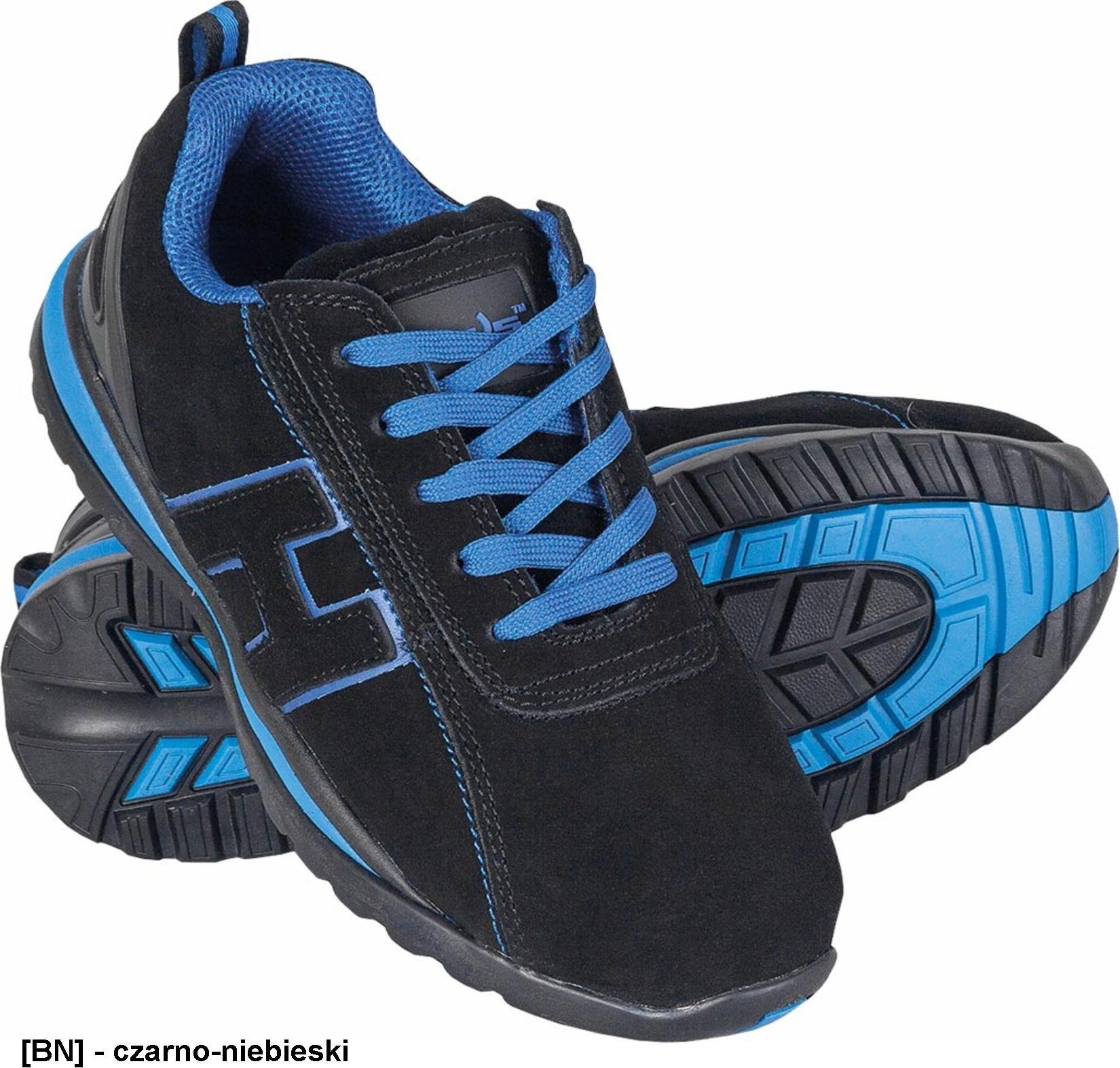 R.E.I.S. BRCHILE S1 P SRA - bezpieczne buty zamszowe, podnosek, podeszwa olejo i benzynoodporna, antyelektrostatyczna 47