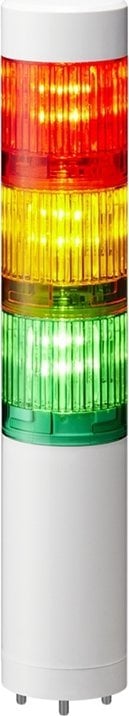 Patlite PATLITE Signalsäule LR4-302WJNW-RYG verkabelt LED weiss