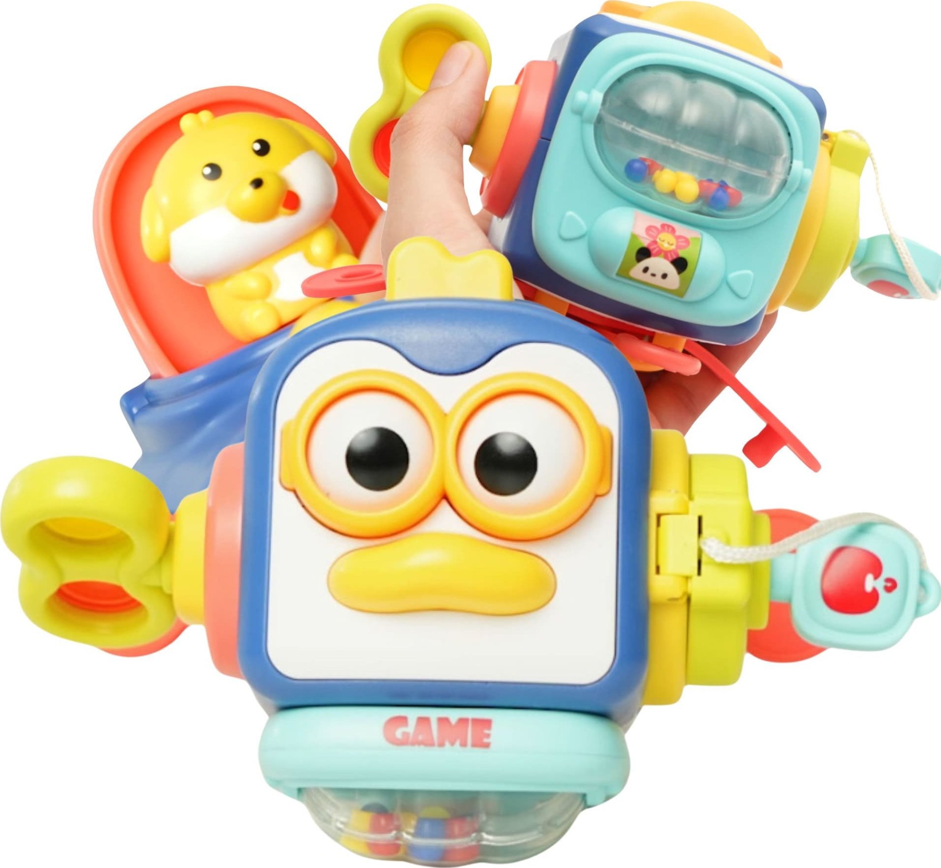 Woopie WOOPIE Pingwinek Montessori Piłka Sensoryczna 6w1