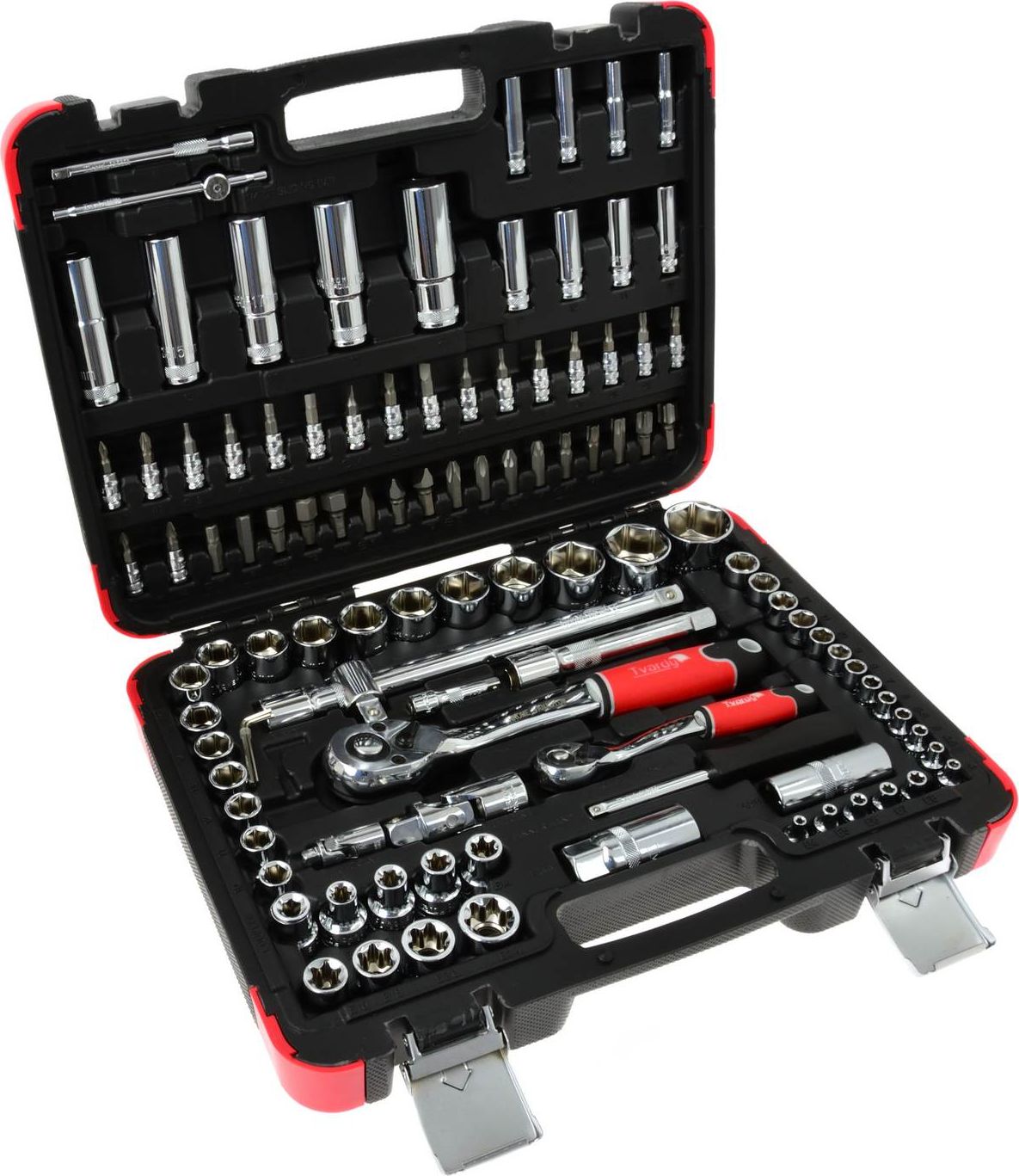 Geko Zestaw profesjonalnych kluczy nasadowych 108el. 1/4"-1/2" 25GW (4)