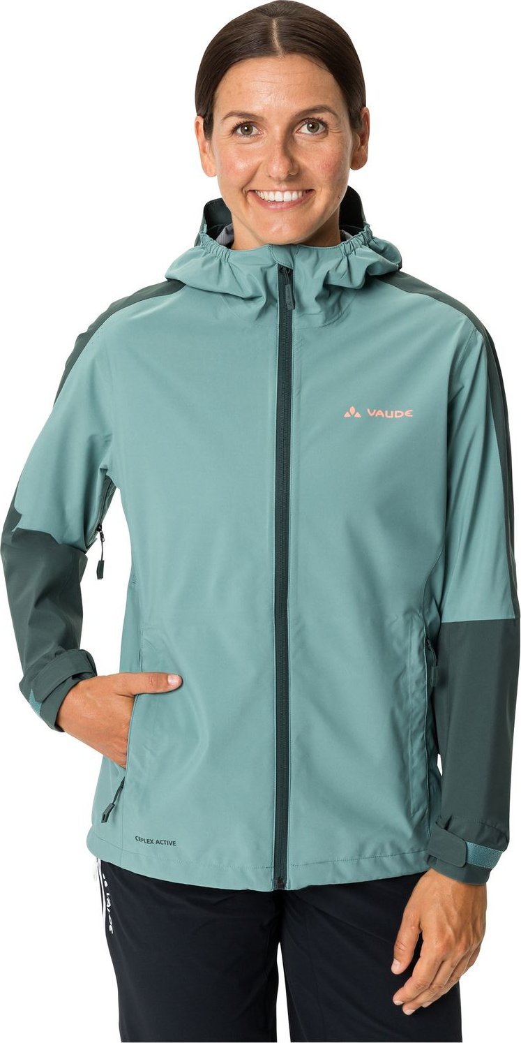 Vaude Kurtka przeciwdeszczowa sportowa damska Vaude Moab Rain II - zielona 38