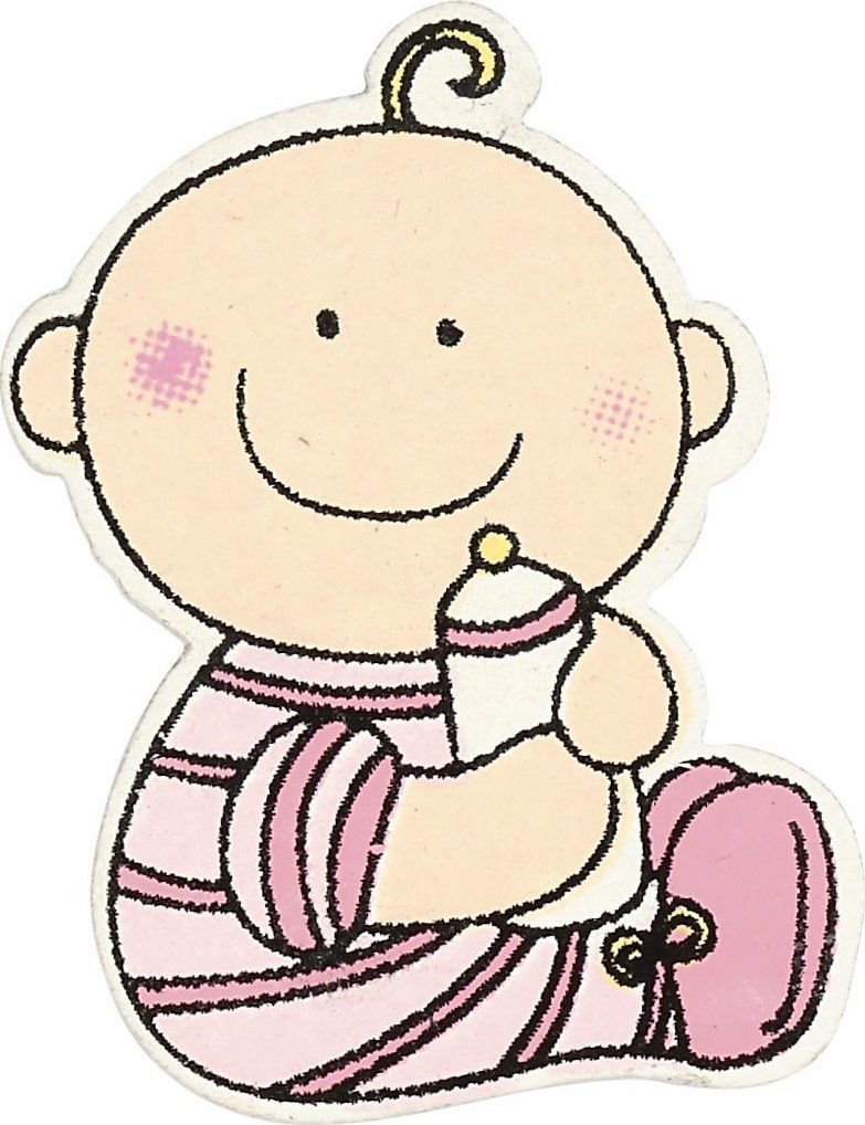 Drewniane dekoracje Bobas Różowy 10 szt.