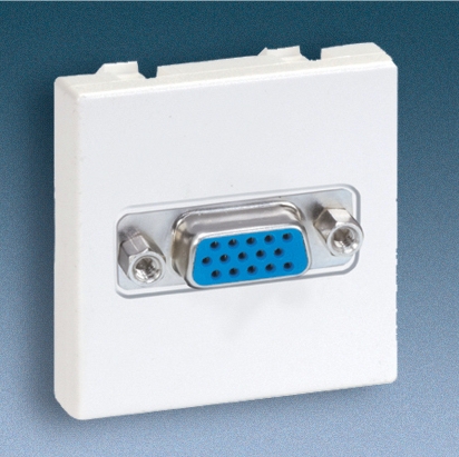 Kontakt-Simon Gniazdo K45 video VGA czysta biel - K100B/9