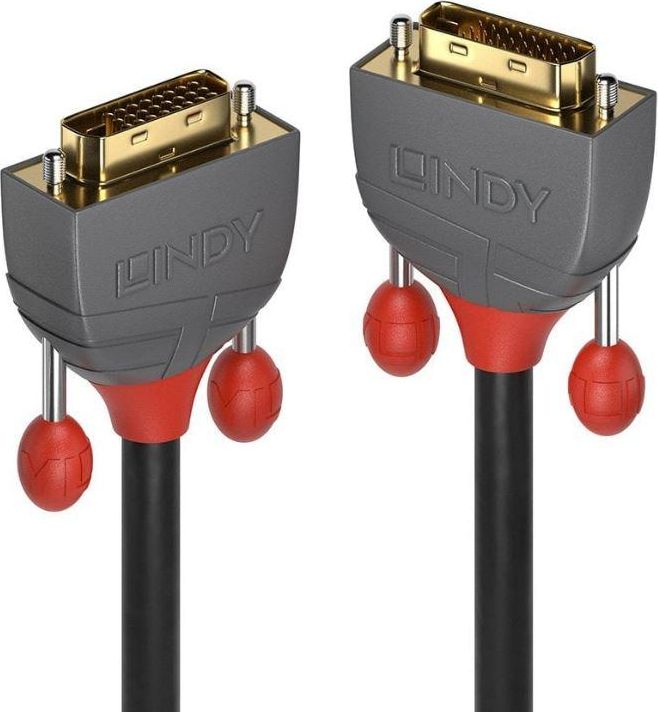 Kabel Lindy DVI-D - DVI-D 5m szary (36224)
