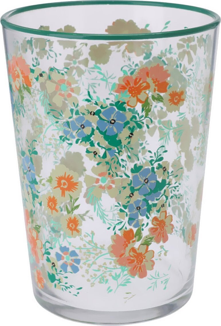 Duża szklanka w kwiatowy wzór, 510 ml