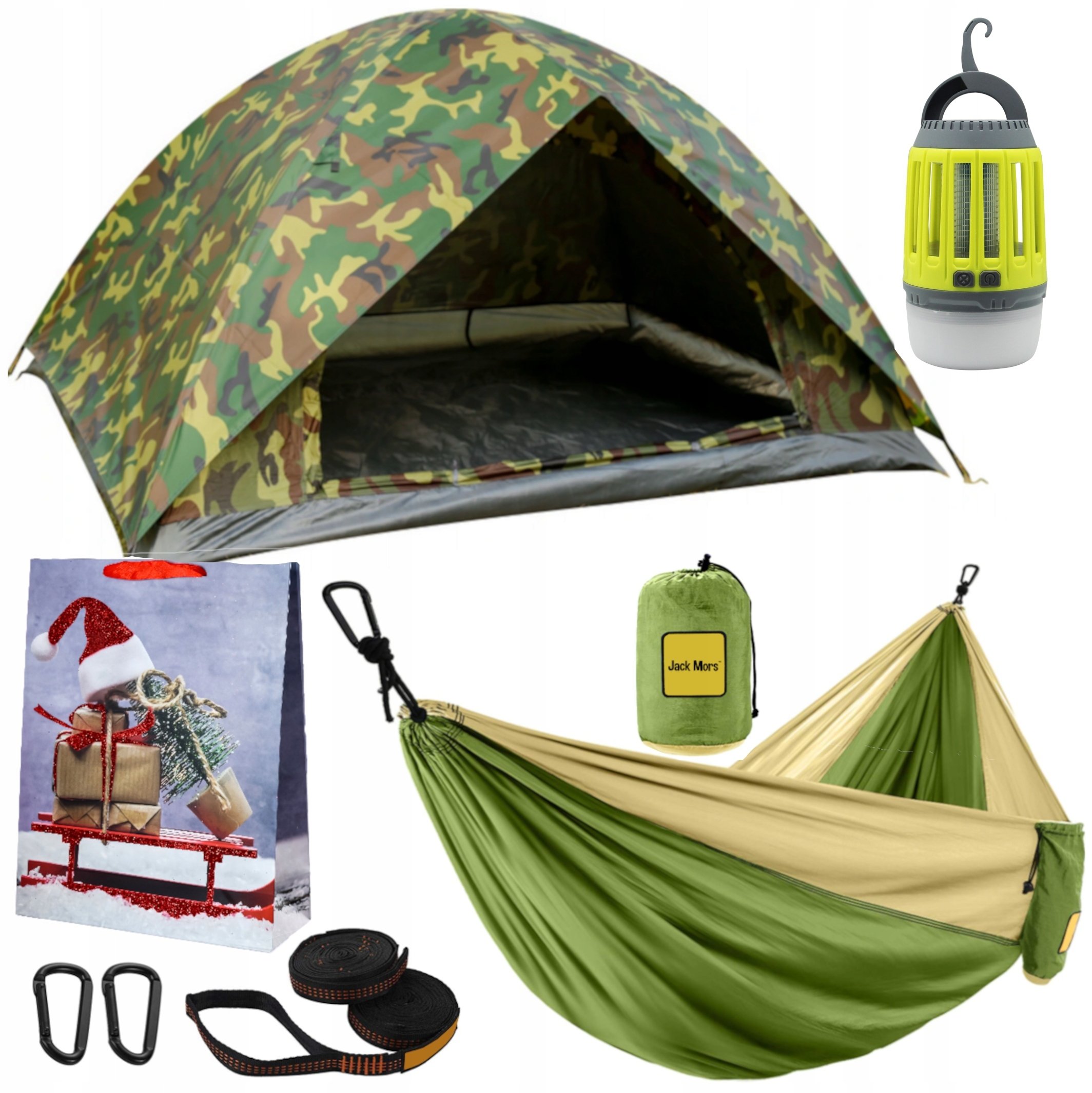 Prezent Podróżnika Namiot Moro 2Os. Hamak+ Lampa