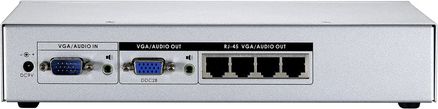 System przekazu sygnału AV LevelOne VGA/AUDIO OVER UTP 4 PORTY DO 300M (AVE-9304)