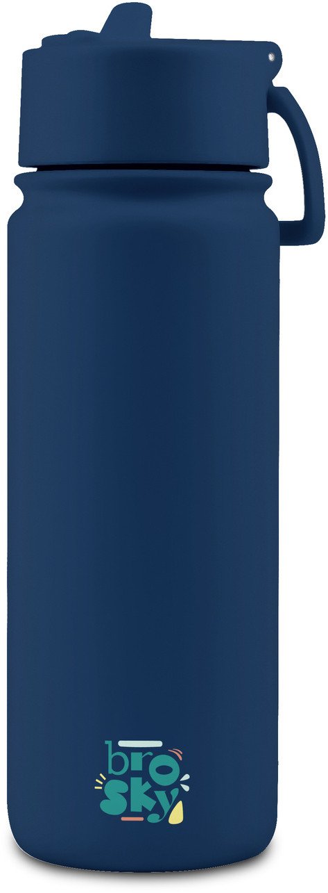 Brosky Basic Stalowa butelka na wodę w kolorze ciemnoniebieskim 550ml