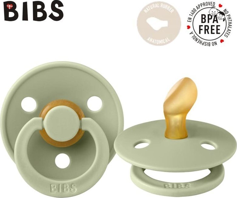 BIBS COLOUR ANATOMICAL SAGE S Smoczek ortodontyczny kauczuk Hevea
