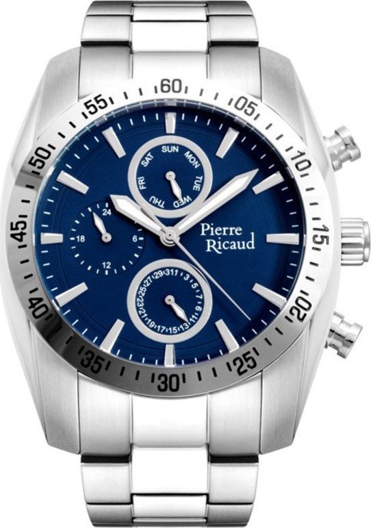 Zegarek Pierre Ricaud Zegarek męski Pierre Ricaud P89281.5115QF srebrny