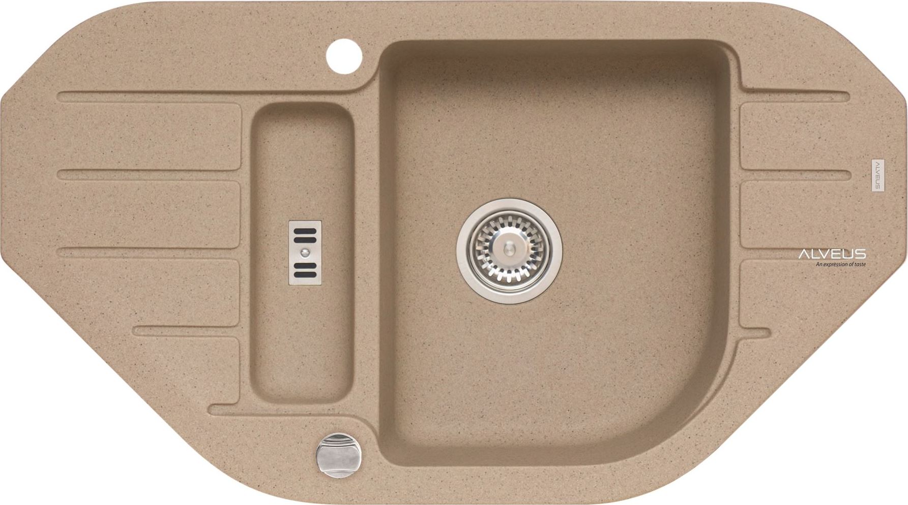 Zlewozmywak Alveus Niagara 60 granitowy beżowy