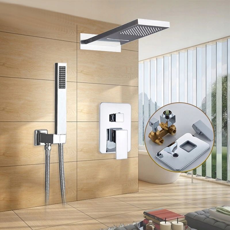 Zestaw prysznicowy PDS KRAN BATERIA PRYSZNICOWA ŁAZIENKOWA CHROM EFEKT v9