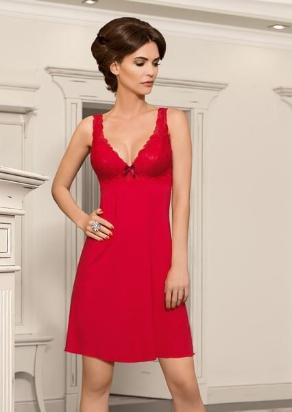 Nipplex Koszula nocna Bona Czerwona r. XL