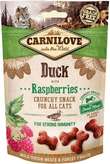 Carnilove Cat Snack Fresh Crunchy Duck+Raspberries 50g