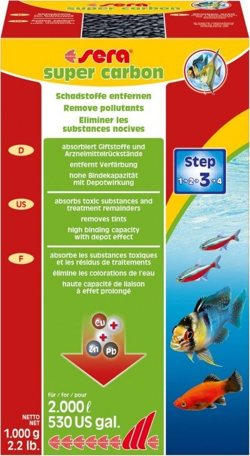 Sera Super carbon - węgiel aktywny 1.000 g