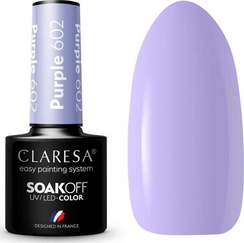 Claresa CLARESA Lakier hybrydowy PURPLE 602 -5g