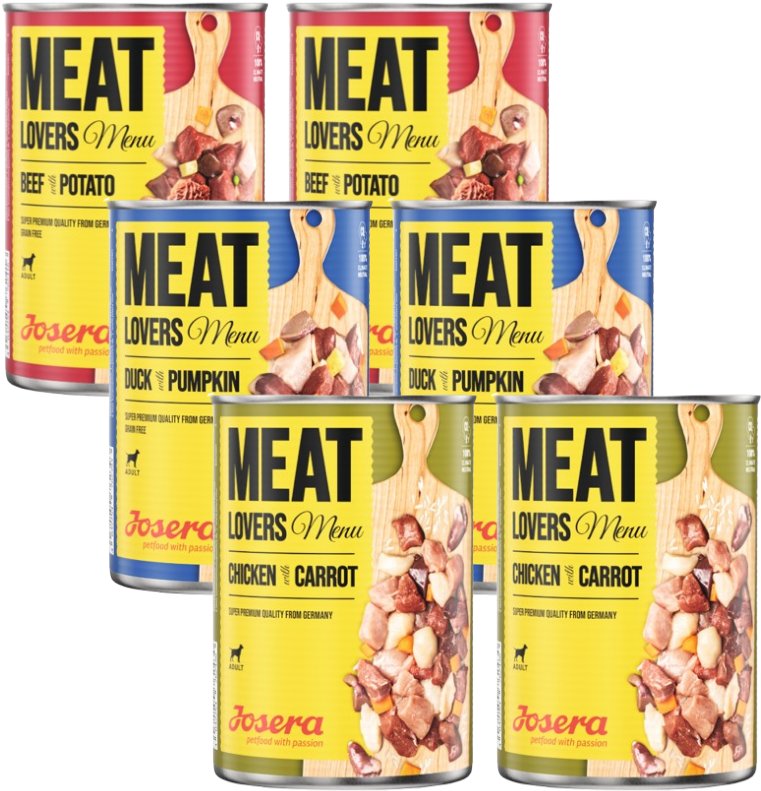 JOSERA Meatlovers Menu Mix Smaków 6x800g