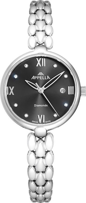 Zegarek Acappella Zegarek damski Appella L50007.5187DQ srebrny