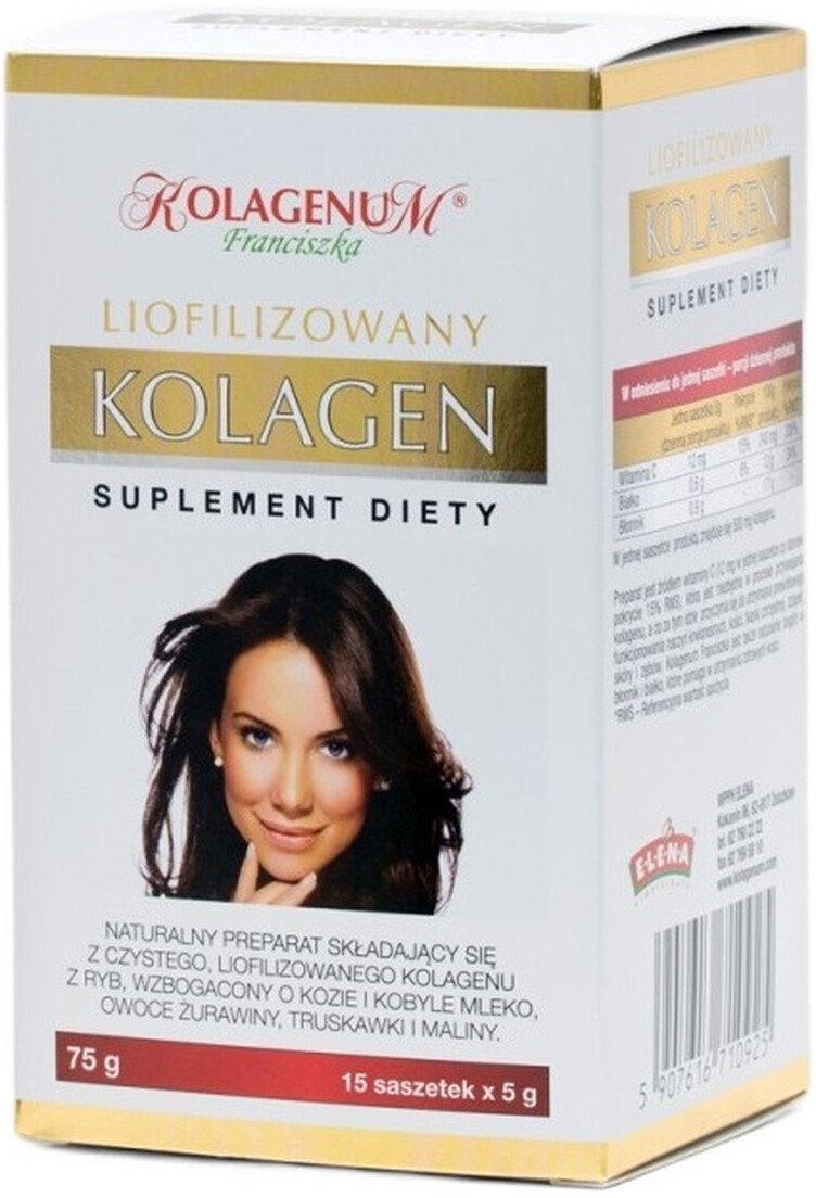 Elena Kolagenum franciszka liofilizowany kolagen suplement diety w saszetkach 15x5g