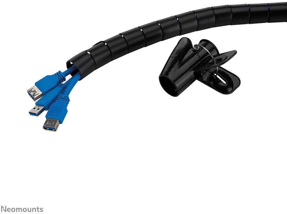 NEOMOUNTS Spiral Cable Wrap 25mm multiple cables black