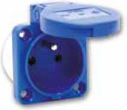 PCE Gniazdo tablicowe z bolcem 1F 16A 3P 230V 50 IP54 (104-0GP)