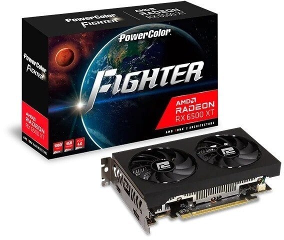 Karta graficzna POWERCOLOR Fighter V3 Radeon RX 6500 XT 4GB GDDR6 (AXRX 6500XT 4GBD6-DHV3)