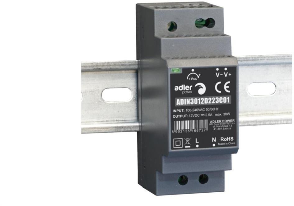 Zasilacz DIN 12V 30W ADIN3012 Adler