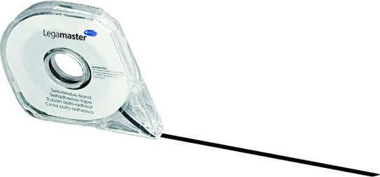 Legamaster Taśma samoprzylepna do tablic do planowania, czarna, 1 mm x 16 m