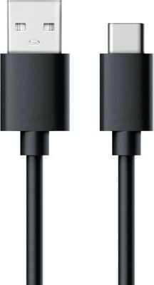 Kabel USB Realpower USB-A - USB-C 0.6 m Czarny (255650)