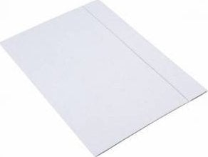 Barbara TECZKA KARTONOWA A4 300 G/M2 Z GUMKĄ BIAŁA BARBARA