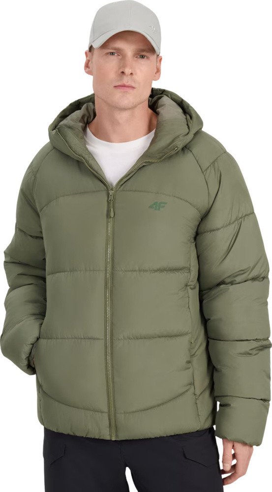 Kurtka męska 4f Kurtka puchowa męska M0708 khaki 4FRAW25TDJAM0708 43S 2XL