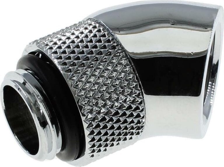 Barrow Barrow Adapter 45 Grad G1/4 Zoll AG auf G1/4 Zoll IG - drehbar, silber