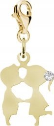 Radziszewska Jewellery Pozłacany Charms Zakochana Para DEDYKACJA