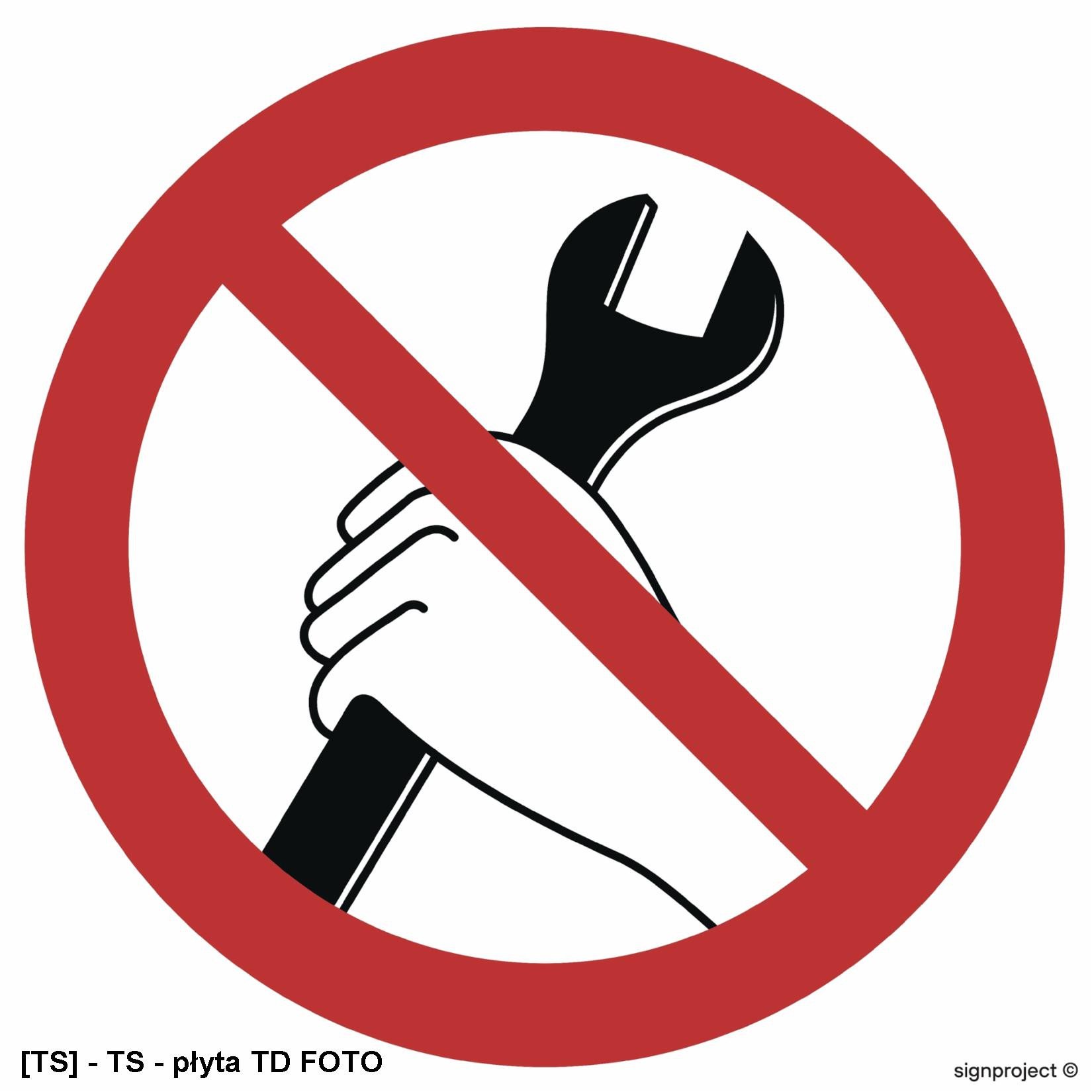 GB045 - Zakaz używania narzędzi 150x150