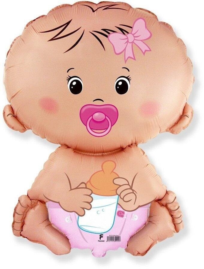 Balon foliowy 61cm Bobas Dziewczynka