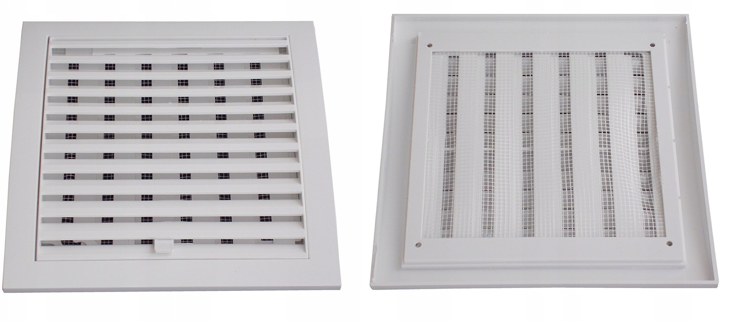 GRILLE PLASTIC ADJUSTABLE 190X190,WHITE