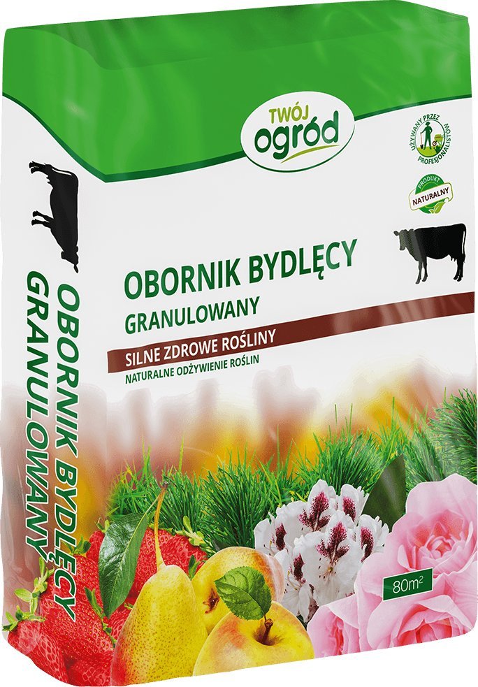 Twój Ogród Obornik bydlęcy nawóz naturalny granulowany 10L Twój ogród