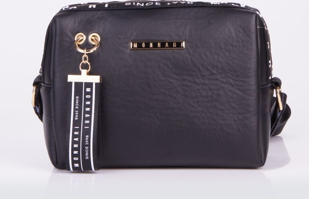 Monnari Torebka damska Monnari listonoszka miękka lekka czarna