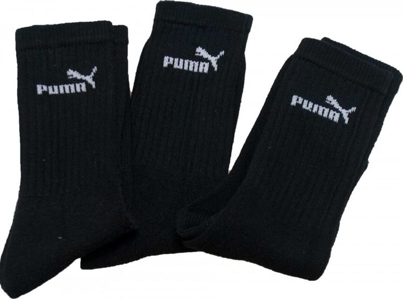 Puma Skarpety długie czarne 3 pary r. 35-38 (7308 200)