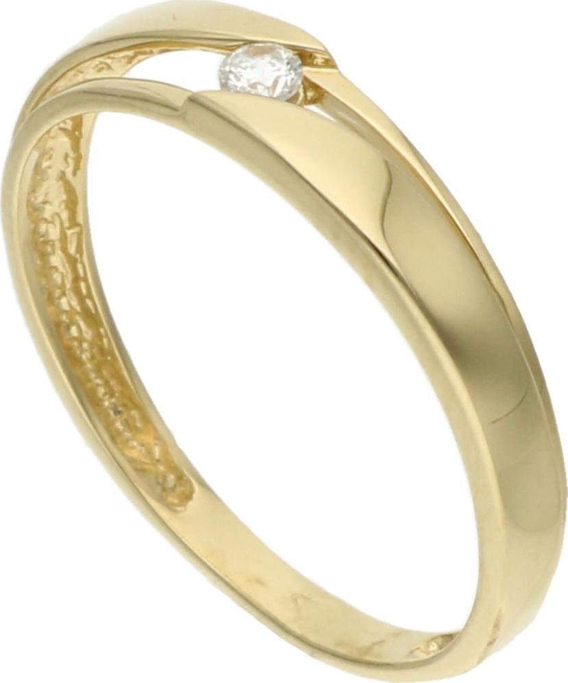 Rosanto Delikatny złoty pierścionek z cyrkonią roz. 16 585 14k