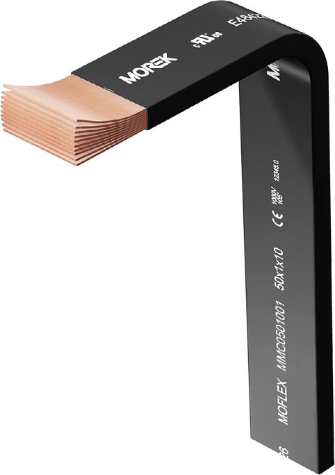 MOREK Szyna elastyczna izolowana miedziana MOFLEX 20x1x3 60mm2 414A 2m Flexibar 20mm (MMC0200301)