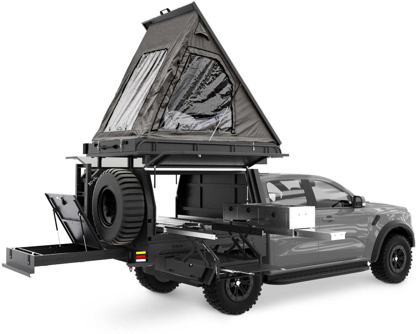 Offlander Zabudowa kempingowa pick-up flatbed canopy aluminiowa DARBAT