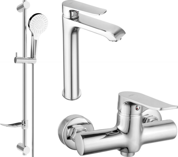 Mexen Mexen Pecos DF05 zestaw prysznicowy, chrom - 72714DF05-00