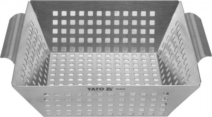 Yato KOSZYK DO GRILLOWANIA, STAL NIERDZEWNA 26*22*7CM (1 SZT)