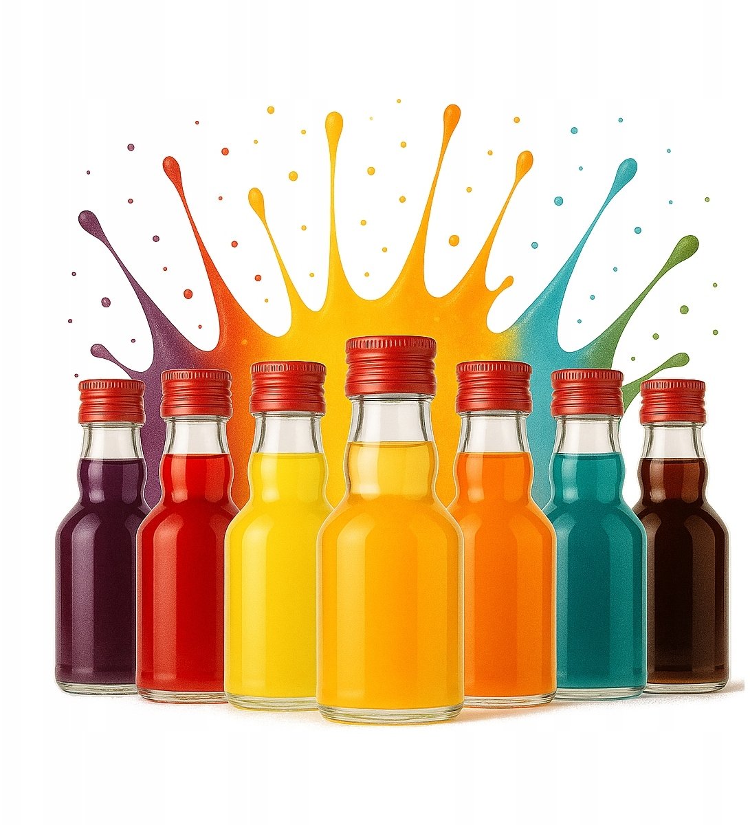 100X BUTELKA MINIATUROWA ELIKSIR 50ML + ZAKRĘTKA