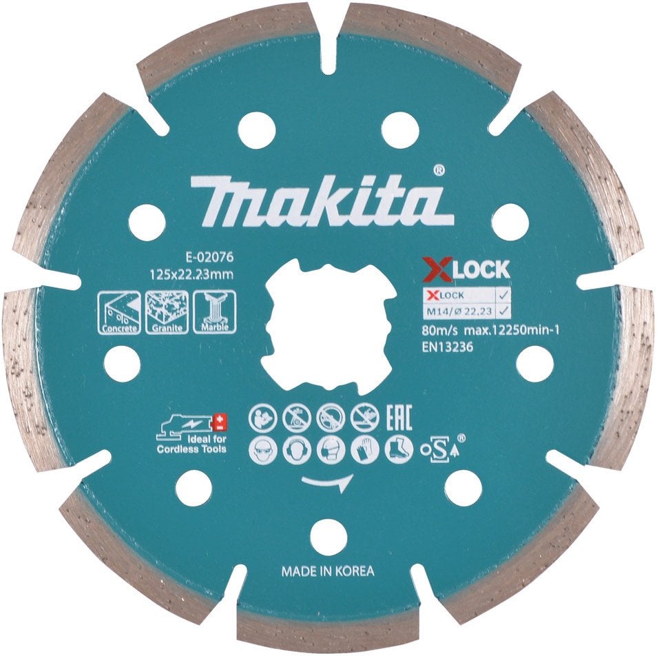 Makita Diamantsch. 125mm X-Lock Beton