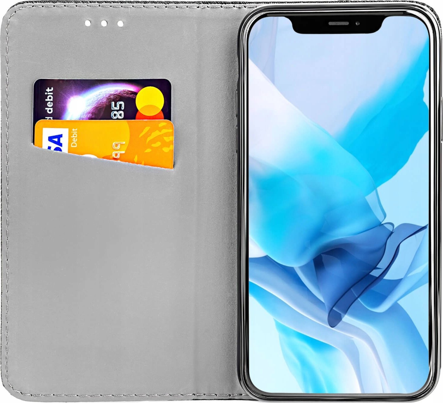 Hello Case ETUI Z KLAPKĄ DO IPHONE 14 PRO CZARNE ZAMYKANE MAGNETYCZNE KABURA FUTERAŁ